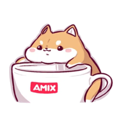 Marshmallow Shiba - work life - Sticker 24