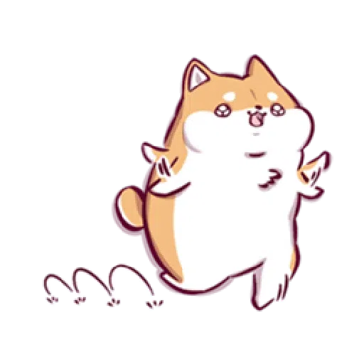 Marshmallow Shiba - work life - Sticker 27