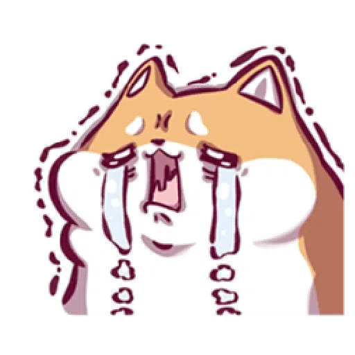 Marshmallow Shiba - work life - Sticker 21