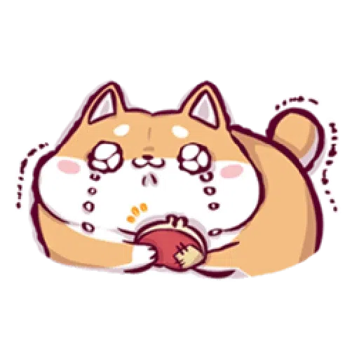 Marshmallow Shiba - work life - Sticker 16