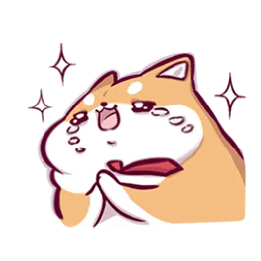 Marshmallow Shiba - work life - Sticker 17