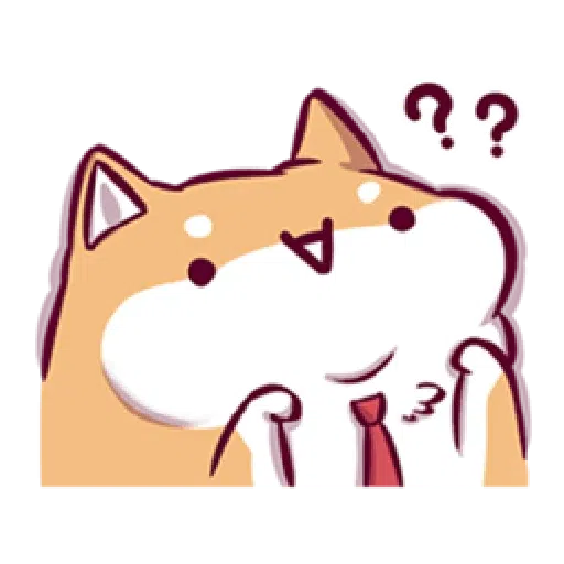 Marshmallow Shiba - work life - Sticker 19