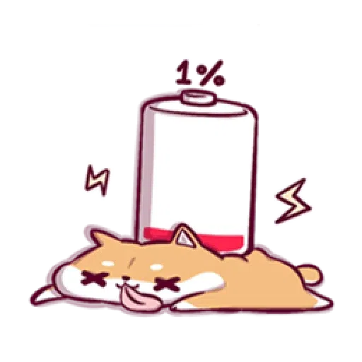 Marshmallow Shiba - work life - Sticker 11