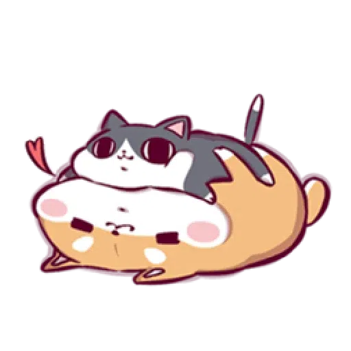 Marshmallow Shiba - work life - Sticker 15