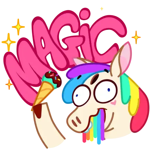 Rainbow Unicorn - Sticker 18