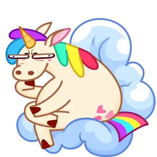 Rainbow Unicorn - Sticker 23