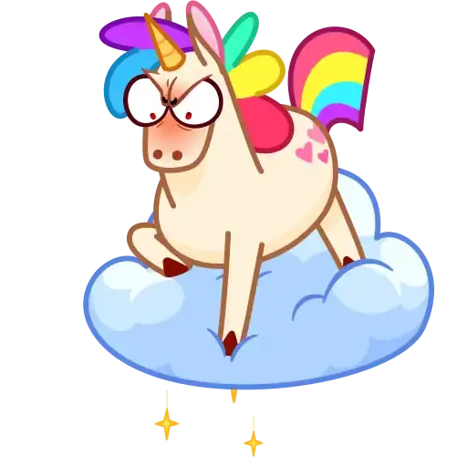 Rainbow Unicorn - Sticker 11
