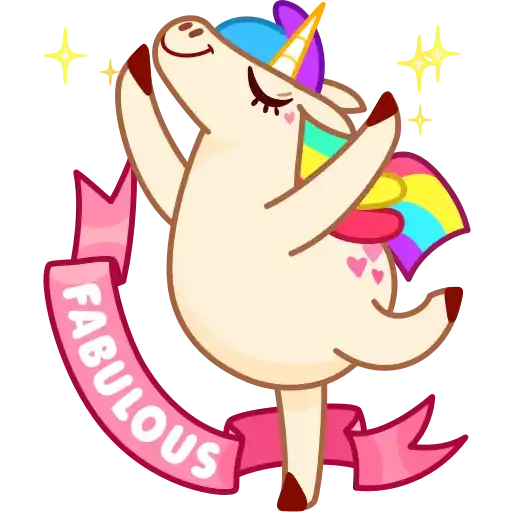 Rainbow Unicorn - Sticker 12