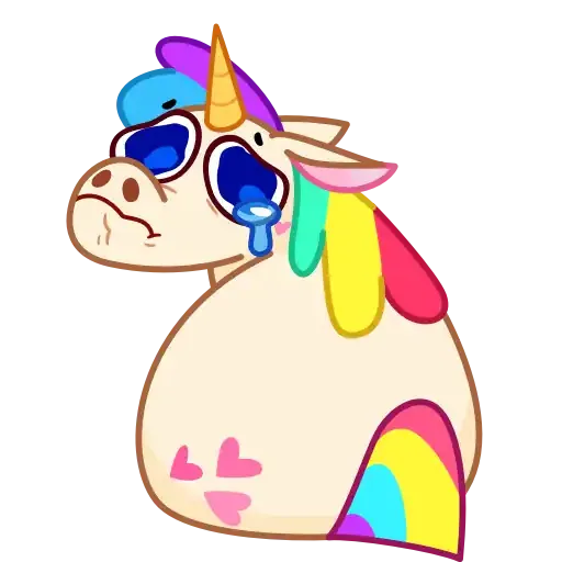 Rainbow Unicorn - Sticker 20