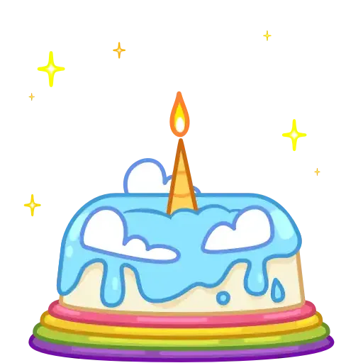 Rainbow Unicorn - Sticker 22