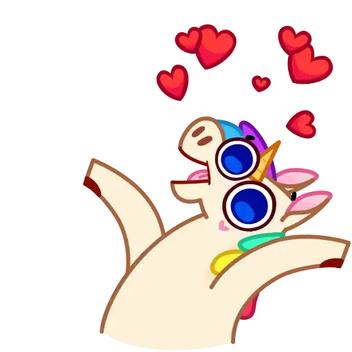 Rainbow Unicorn - Sticker 25