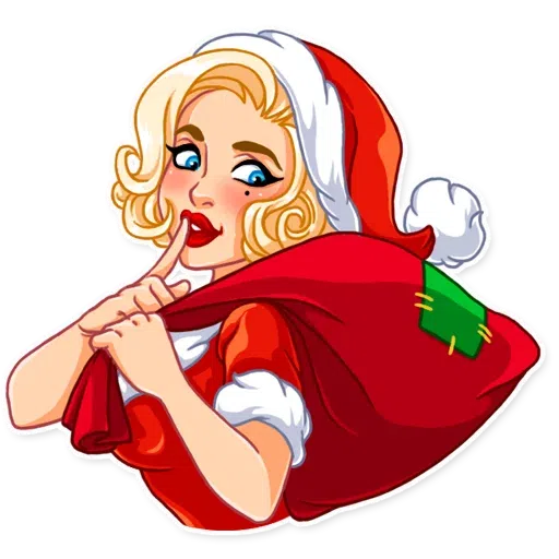 Santa Girl - Sticker 11