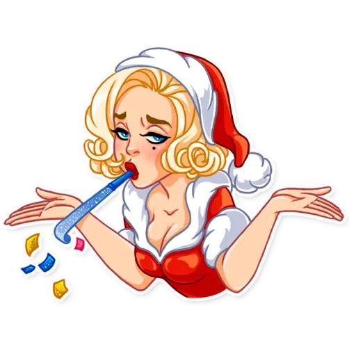 Santa Girl - Sticker 12