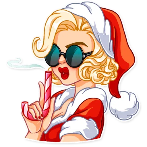 Santa Girl - Sticker 16