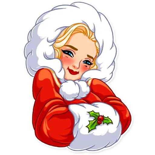 Santa Girl - Sticker 25