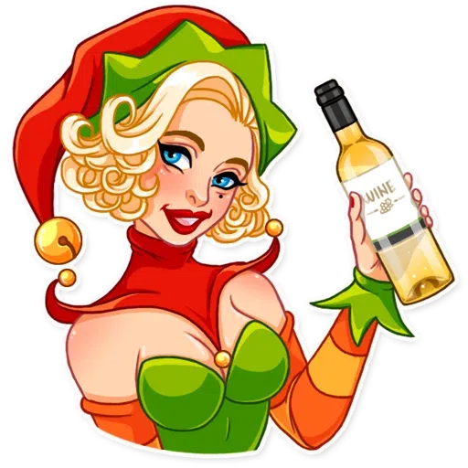 Santa Girl - Sticker 30