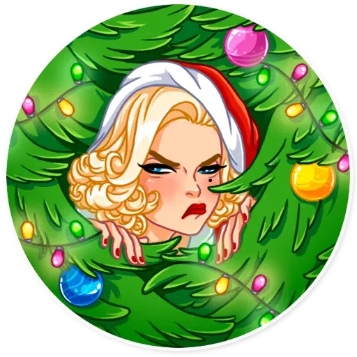 Santa Girl - Sticker 27
