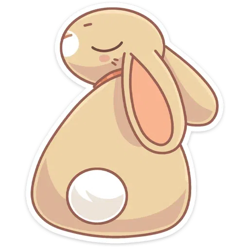 Almond Bunny - Sticker 14
