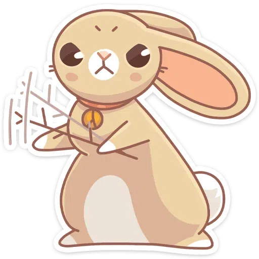 Almond Bunny - Sticker 12