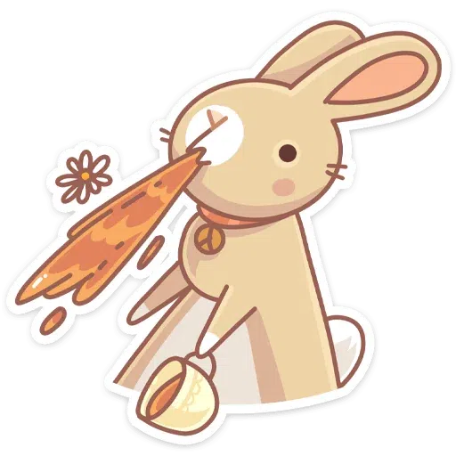 Almond Bunny - Sticker 15