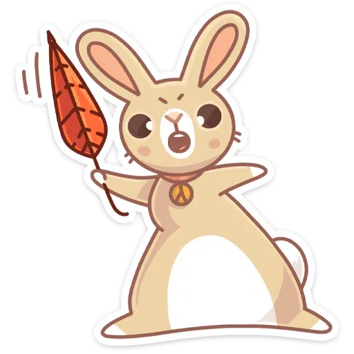 Almond Bunny - Sticker 17