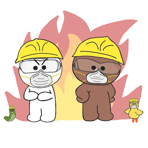 Fighting Line Friends - Sticker 16