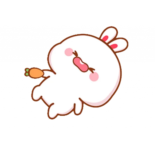 Plump Rabbit Whatsapp Stickers - Stickers Cloud