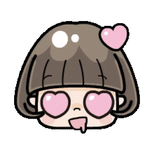 鮑伯頭女孩 動態表情貼【中文-台灣】 (新年) (1) GIF* - Sticker 18