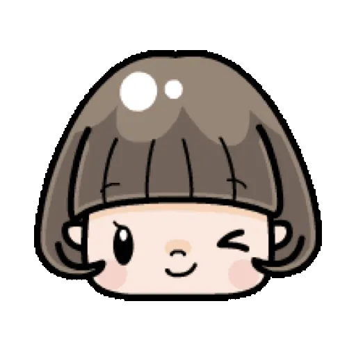 鮑伯頭女孩 動態表情貼【中文-台灣】 (新年) (1) GIF* - Sticker 17