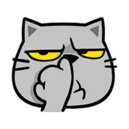 Mansi Kat Faces - Sticker 10