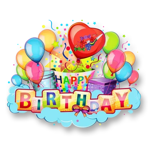 Cake Happy Birthday - Sticker 24