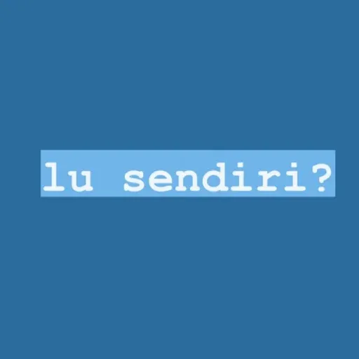 TEXT BIRU - Sticker 21