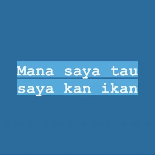 TEXT BIRU - Sticker 25