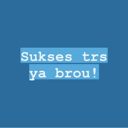 TEXT BIRU - Sticker 19