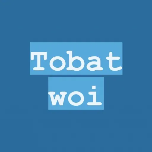 TEXT BIRU - Sticker 12