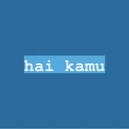 TEXT BIRU - Sticker 26