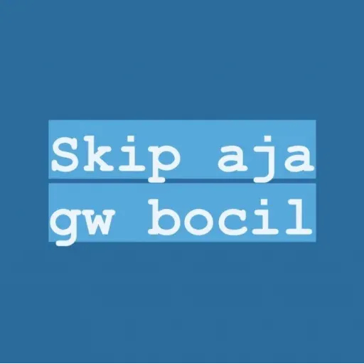 TEXT BIRU - Sticker 27