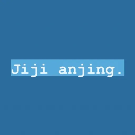 TEXT BIRU - Sticker 30