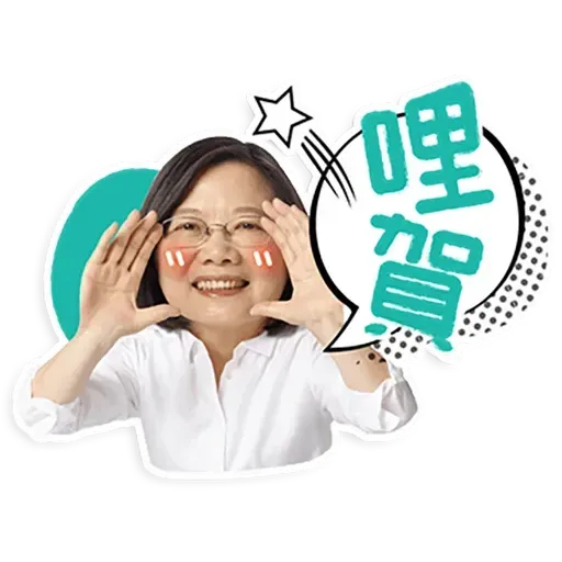 何lin源老婆蔡英 - Sticker 13