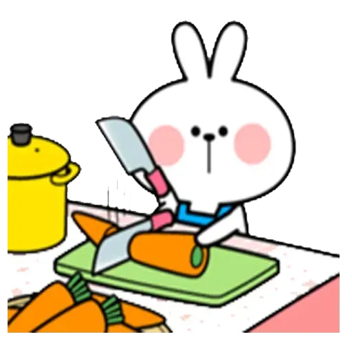 Spoiled rabbit apron - Sticker 16