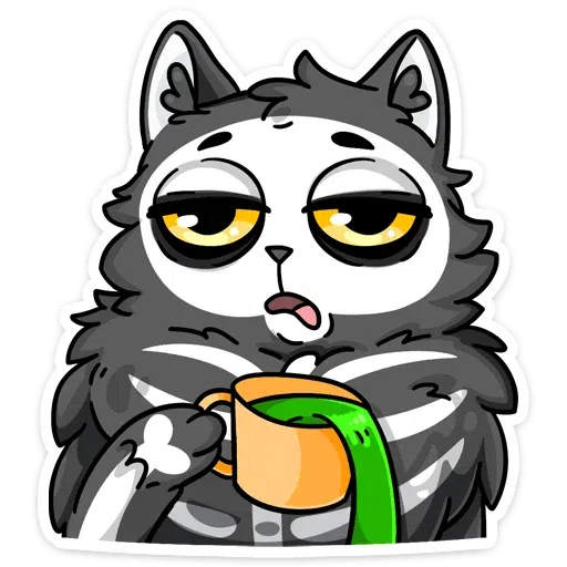 skeleton cat - Sticker 9
