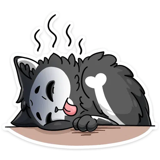 skeleton cat - Sticker 10