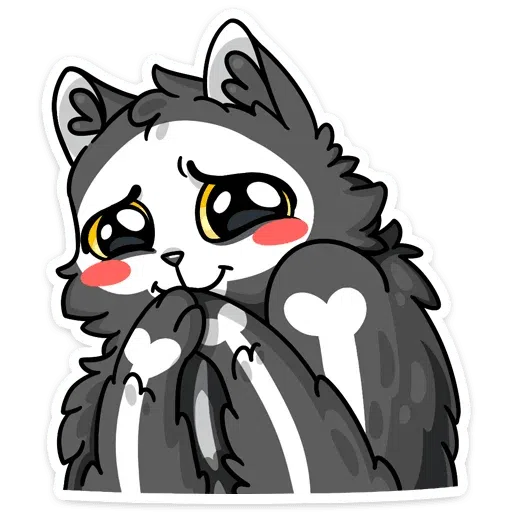 skeleton cat - Sticker 29
