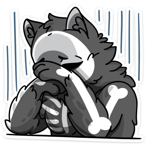 skeleton cat - Sticker 11