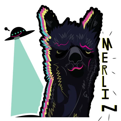 Alpacas_2 - Sticker