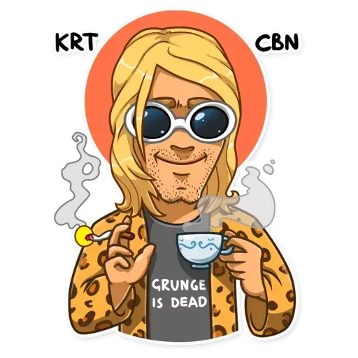 Kurt Cobain - Sticker 14