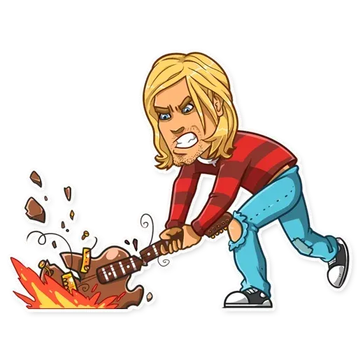 Kurt Cobain - Sticker 24