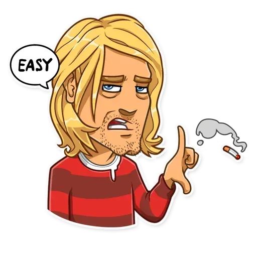 Kurt Cobain - Sticker 26