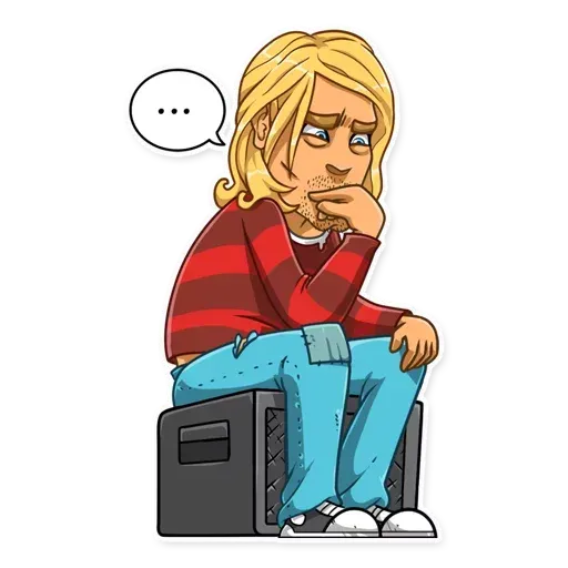 Kurt Cobain - Sticker 12