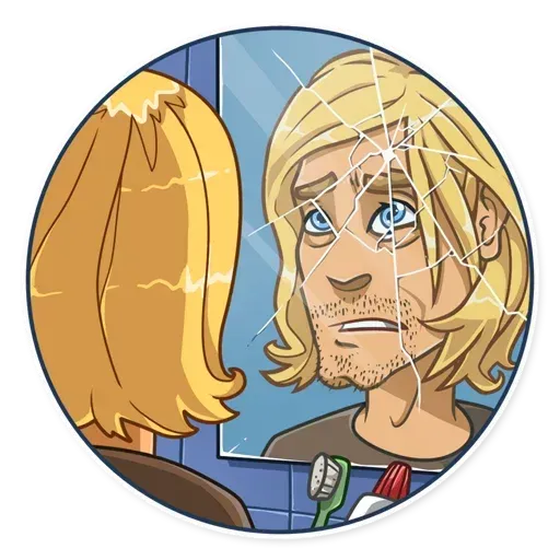 Kurt Cobain - Sticker 16